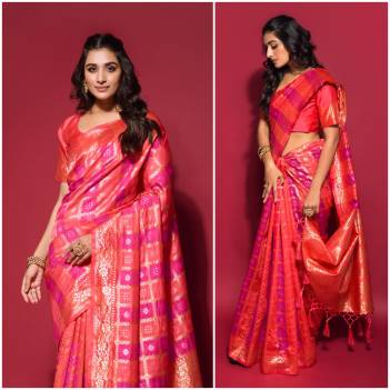 Mitali By AT Silk Bandhej Saree Collection